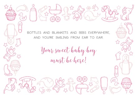 Baby Border - Baby Shower & New Baby Card | Greetings Island