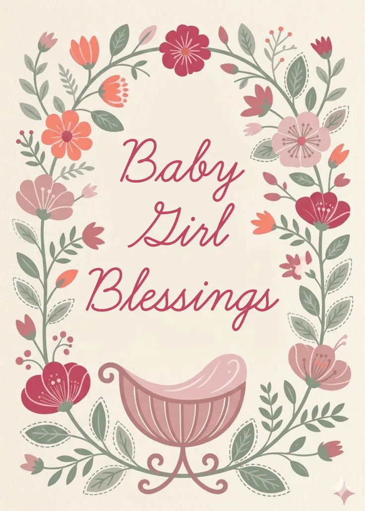 Baby cradle love - tarjeta de recién nacido