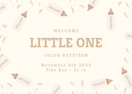 Baby Set - Baby Shower & New Baby Card