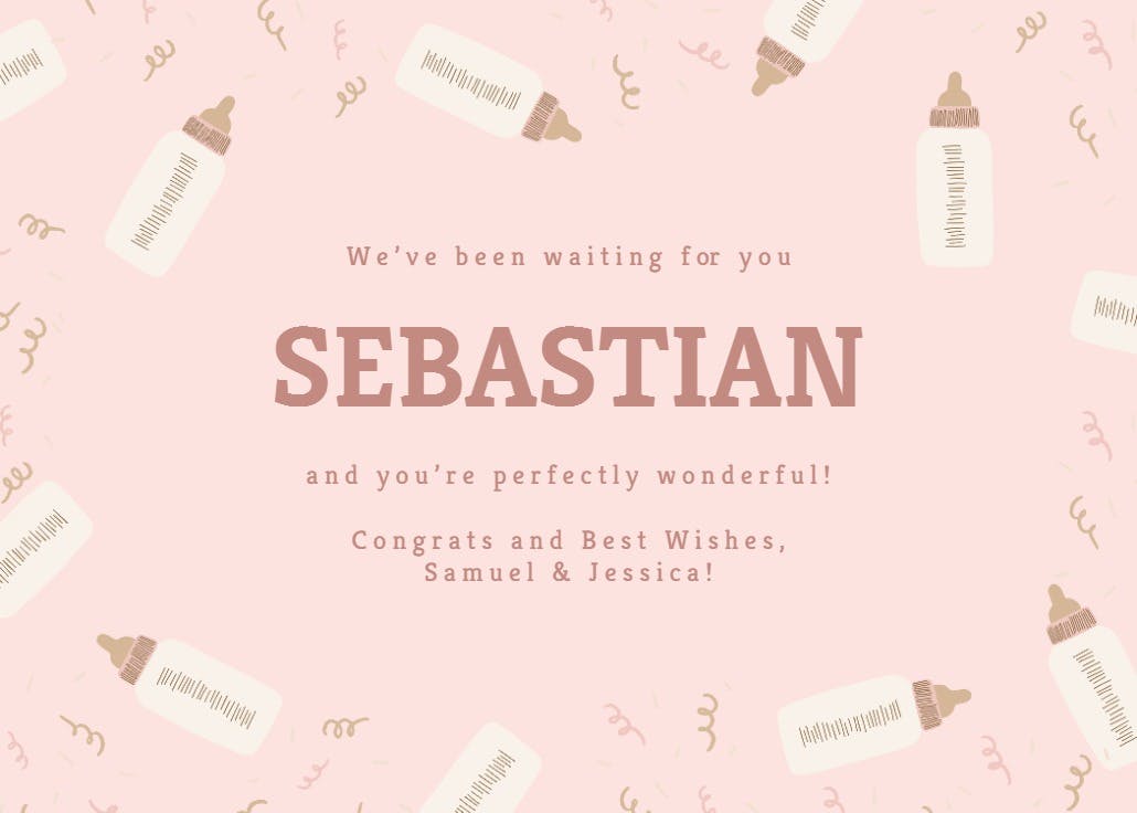 Baby sets - baby shower & new baby card
