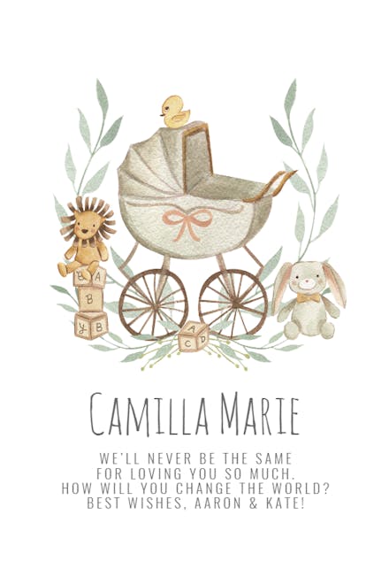 Baby Stylin’ - Tarjeta De Recién Nacido