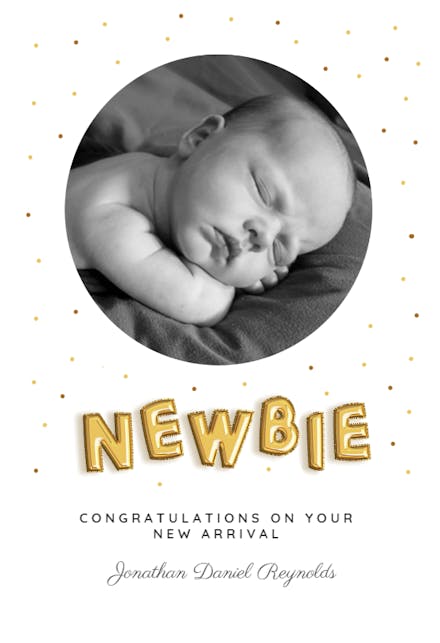 Balloon Barrage - Tarjeta De Recién Nacido