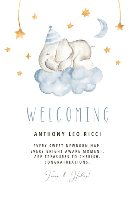 Big Nap - Tarjeta De Recién Nacido