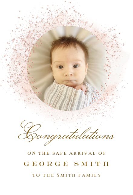 Blush Gold Spots - Congratulations Card