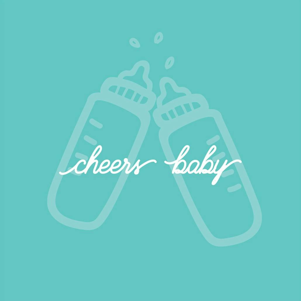 Cheers baby - baby shower & new baby card