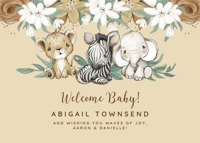 Cuddle babies - tarjeta de recién nacido