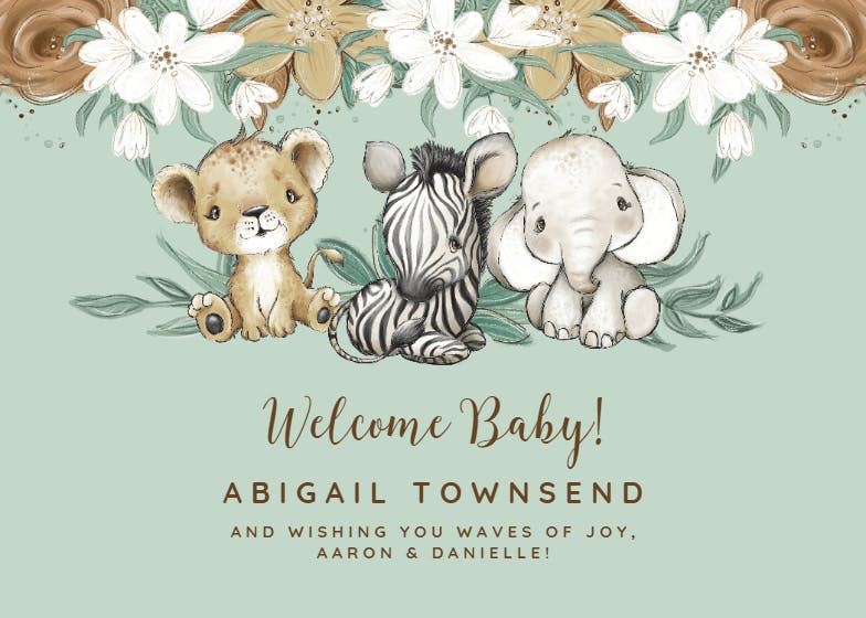 Cuddle babies -  baby shower & new baby card