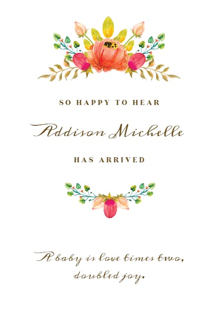 Delightful - Baby Shower & New Baby Card