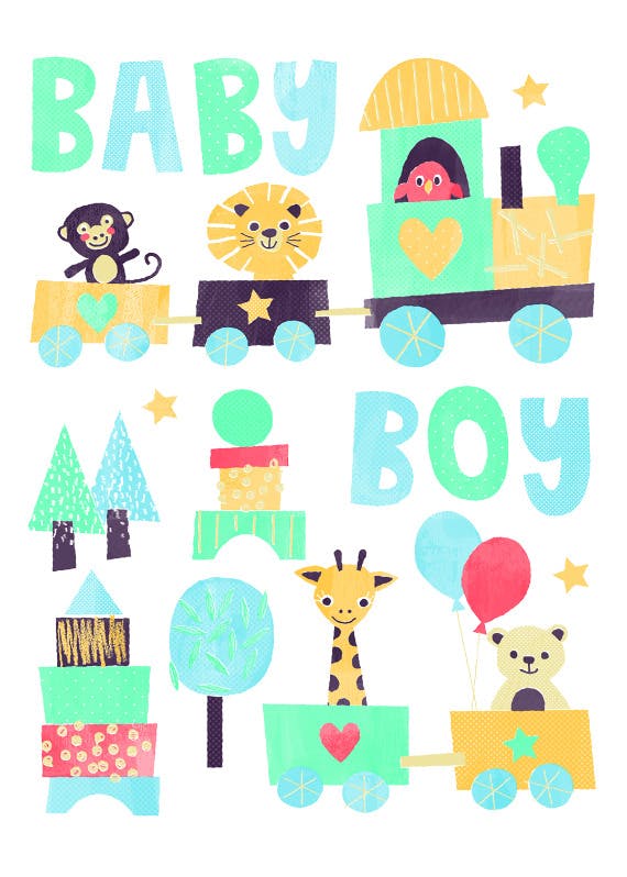 Delivery express -  baby shower & new baby card