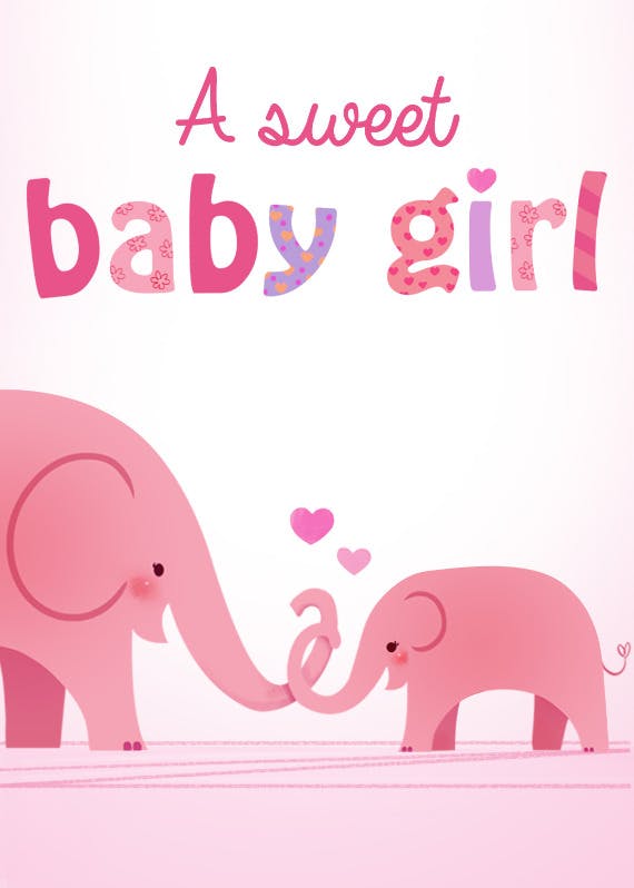 Forever in your heart -  baby shower & new baby card