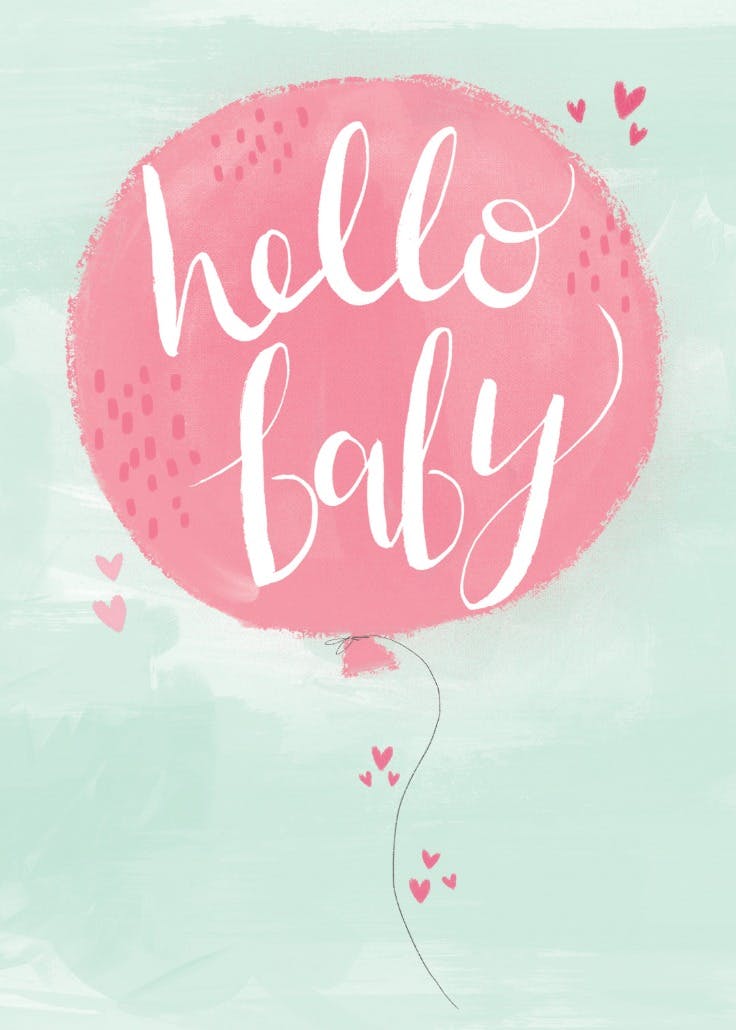 Happy arrival - baby shower & new baby card