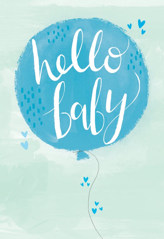 Happy arrival -  tarjeta de recién nacido