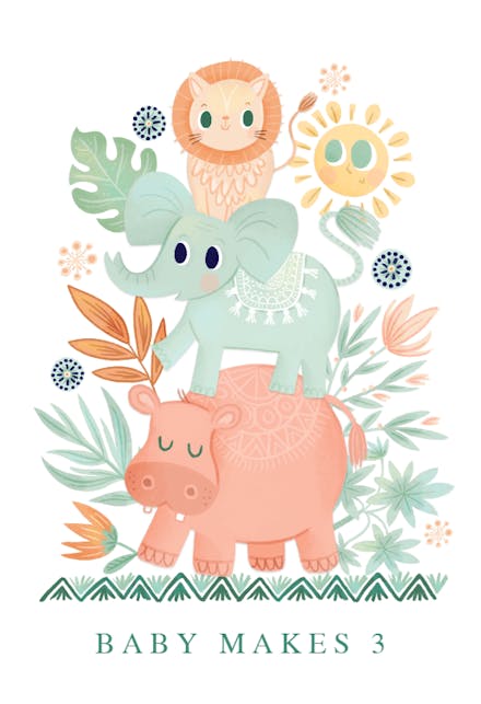 Huge family - Tarjeta De Recién Nacido