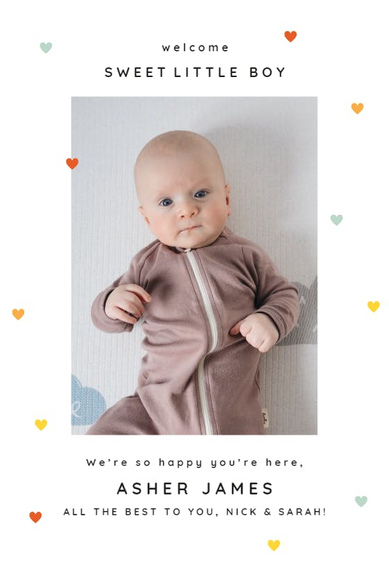 Love sprinkles -  baby shower & new baby card