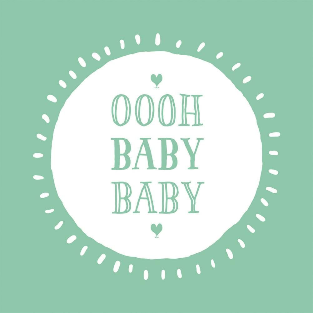 Ooh baby baby -  baby shower & new baby card