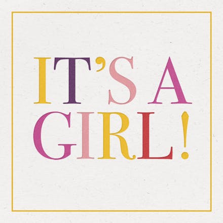 occasions card -  She is here