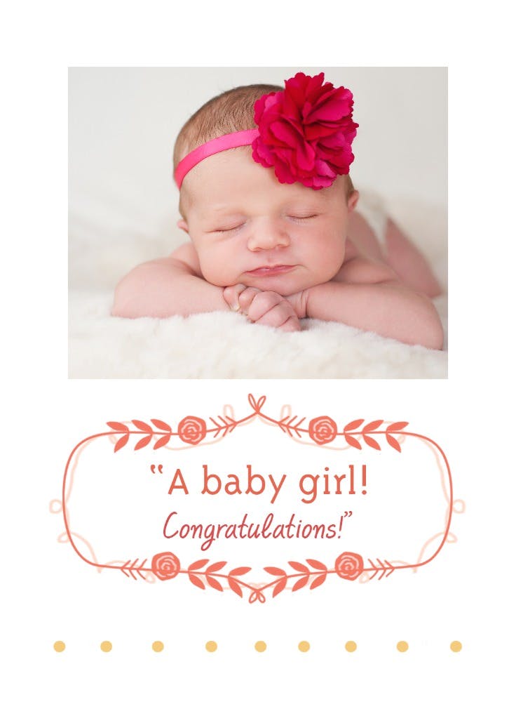 Sweet cheeks - baby shower & new baby card