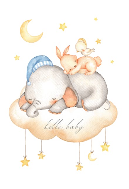 Sweet Dreams - Baby Shower & New Baby Card | Greetings Island