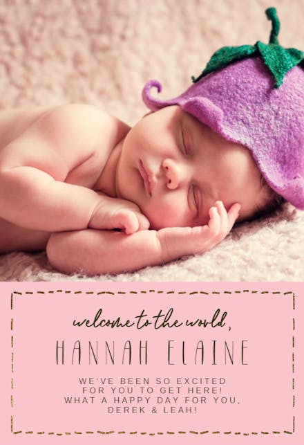 Sweet Stitching - Tarjeta De Recién Nacido