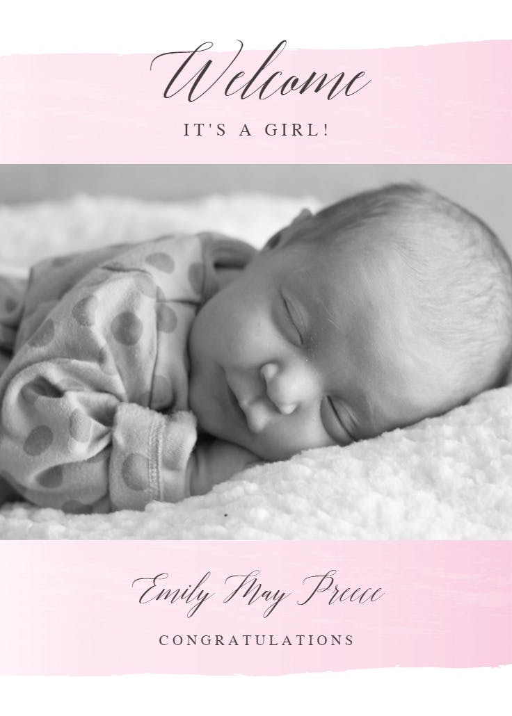 Take a step - baby shower & new baby card