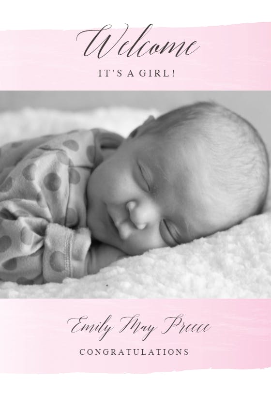 Take a step -  tarjeta de recién nacido
