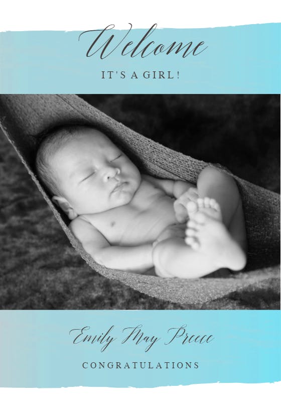 Take a step -  baby shower & new baby card