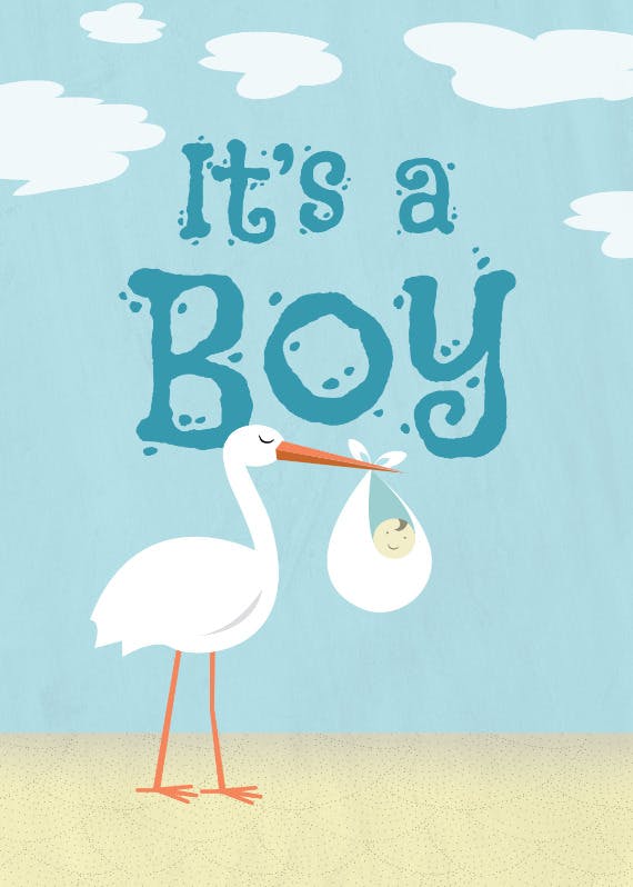Wrapped up in him - baby shower & new baby card