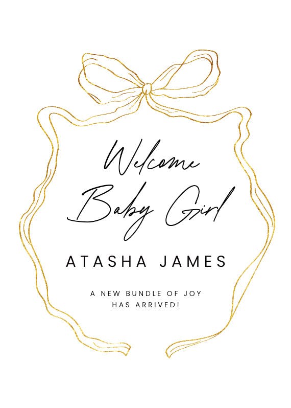 Wrapped with love -  baby shower & new baby card