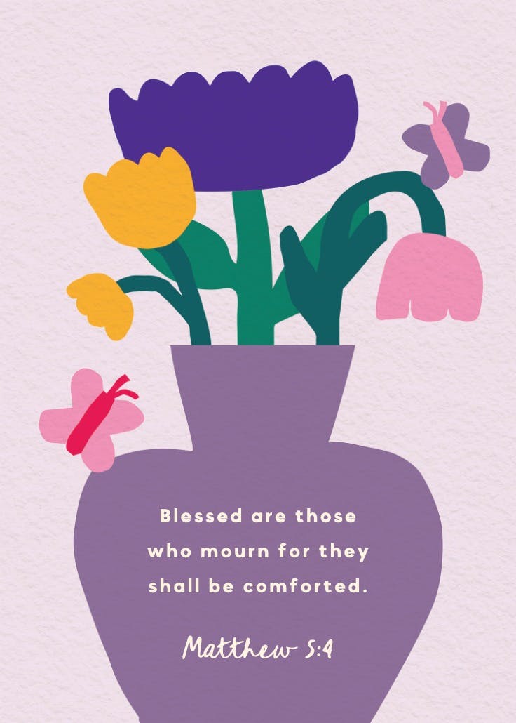 Brighter & better - tarjeta de condolencias