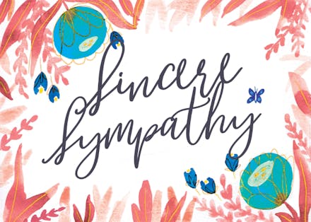 Floral - Sympathy & Condolences Card (Free) | Greetings Island