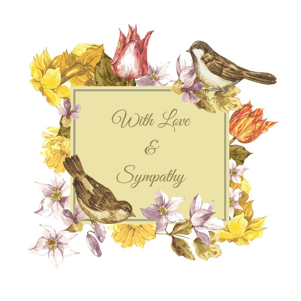 Friends are here - sympathy & condolences card