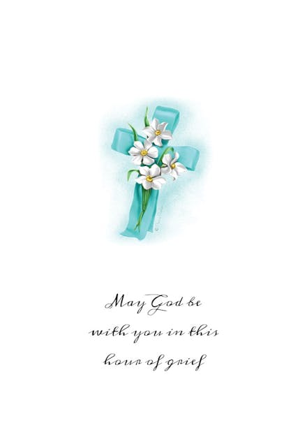Hour of grief - sympathy & condolences card