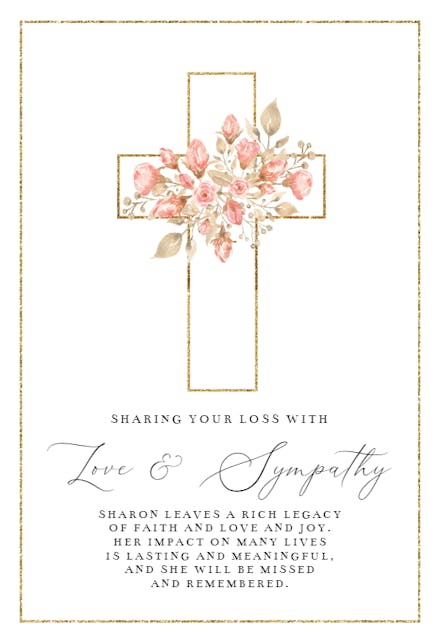 Lifeline - Sympathy & Condolences Card