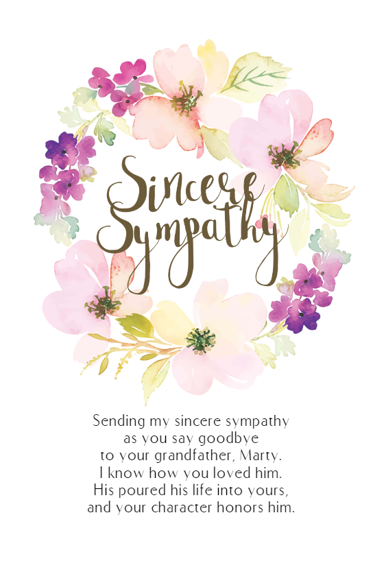 Daisy cross - Sympathy & Condolences Card | Greetings Island