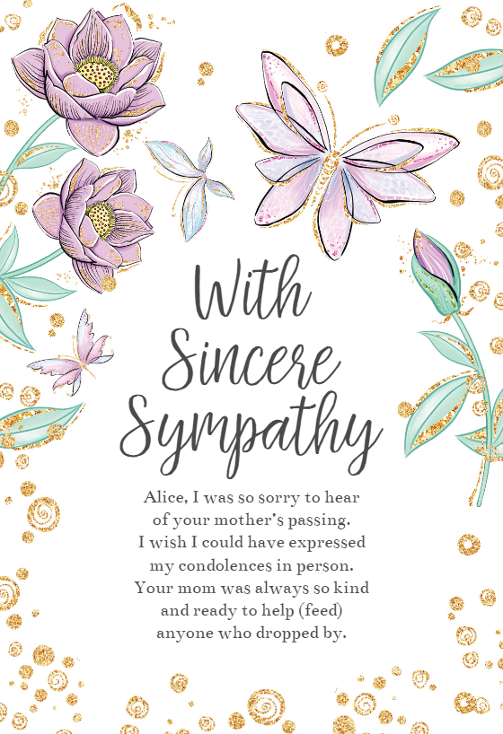 Magnolia Elegance - Sympathy & Condolences Card | Greetings Island