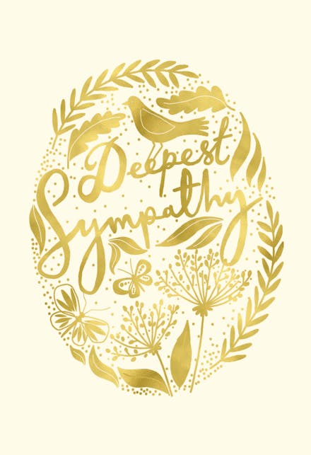 Sympathy nest - Sympathy & Condolences Card