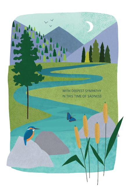 Sympathy river - Sympathy & Condolences Card