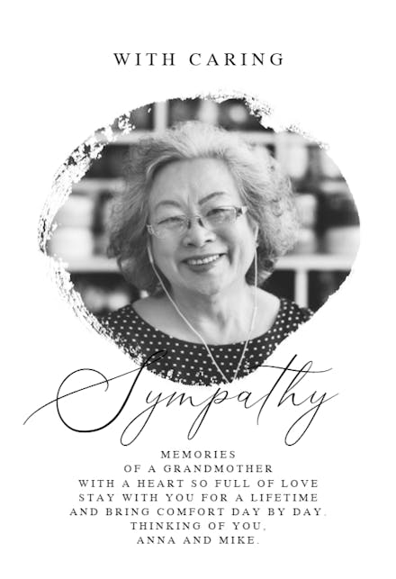 Treasured - Sympathy & Condolences Card