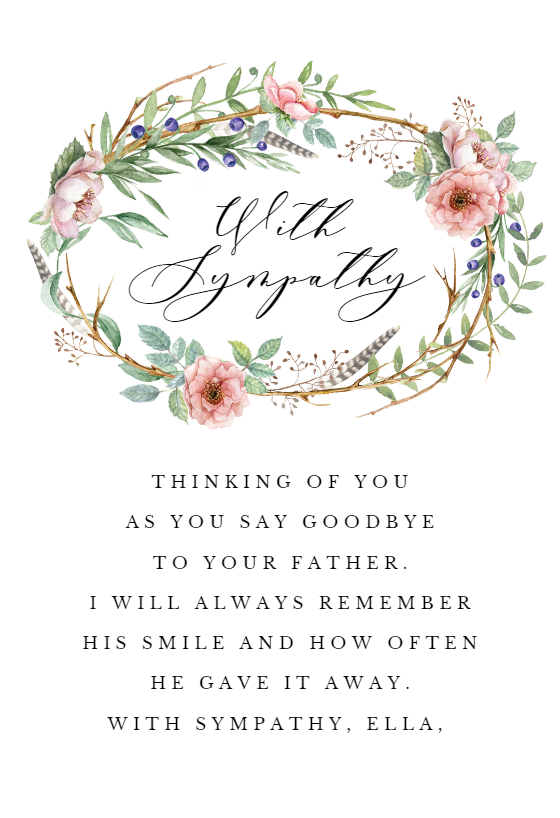 Daisy cross - Sympathy & Condolences Card | Greetings Island