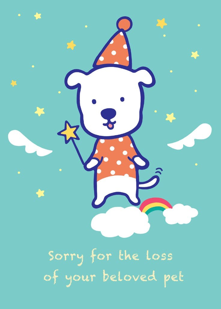 Your beloved pet - sympathy & condolences card