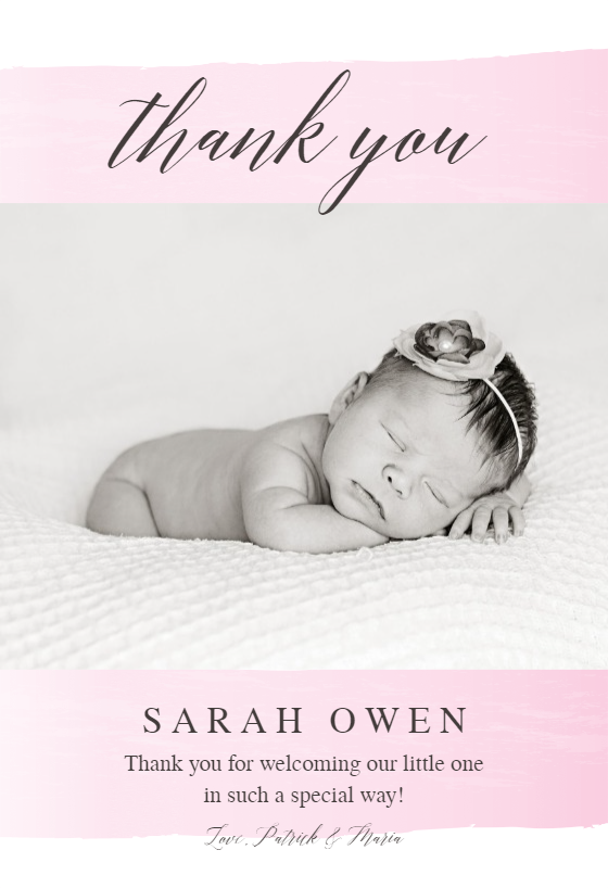 Baby Face - Baby Shower Thank You Card (Free) | Greetings Island