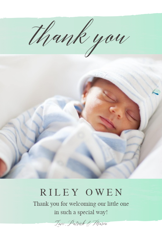 Baby Face - Baby Shower Thank You Card (Free) | Greetings Island