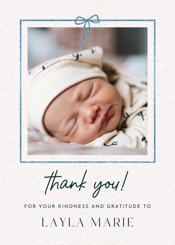 No better gift - tarjetas de agradecimiento por la bienvenida natal