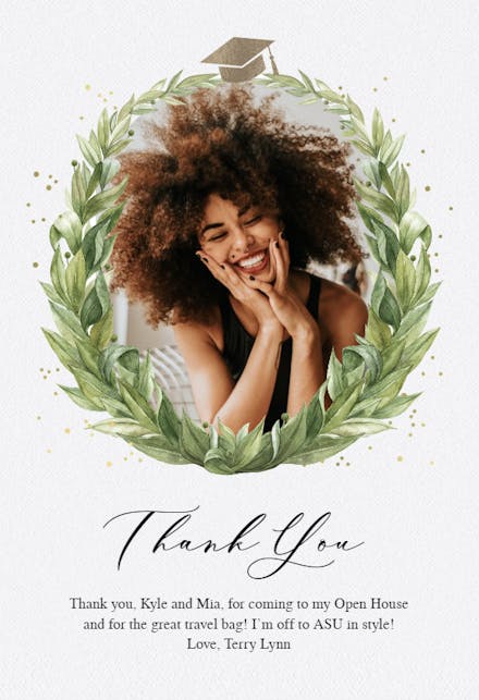 Alumnus - Graduation Thank You Card