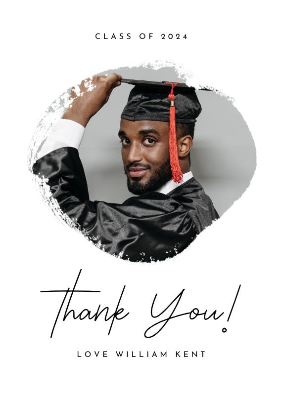 Freeform - tarjeta de agradecimiento por la graduación