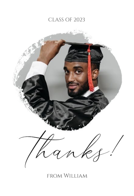 Freeforrm - Graduation Thank You Card