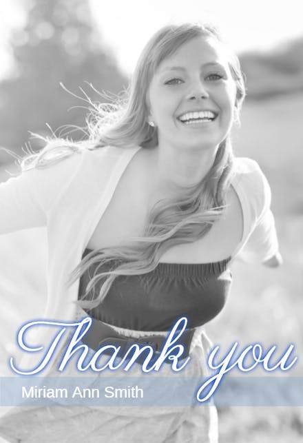 Happiness - Graduation Thank You Card