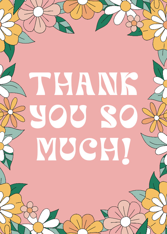 You Bloom Frame - Thank You Card (Free) | Greetings Island