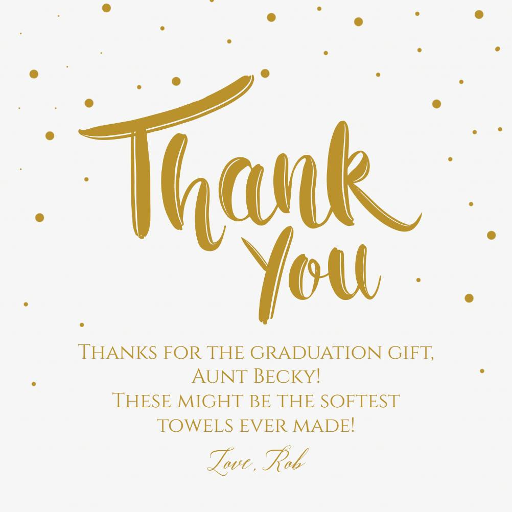 All the thanks - thank you card
