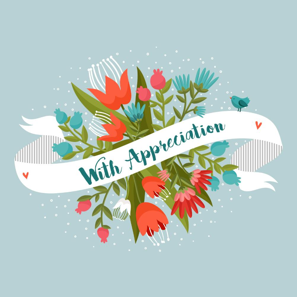 Appreciation - thank you card